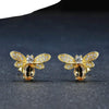 Boucles d'Oreilles "Abeille d'Or" en Citrine