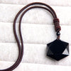 Collier "Etoile" en Obsidienne Noire