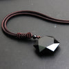 Collier "Etoile" en Obsidienne Noire