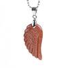 Collier et Pendentif "Aile d'Ange" en Pierres Naturelles - 8 pierres disponibles